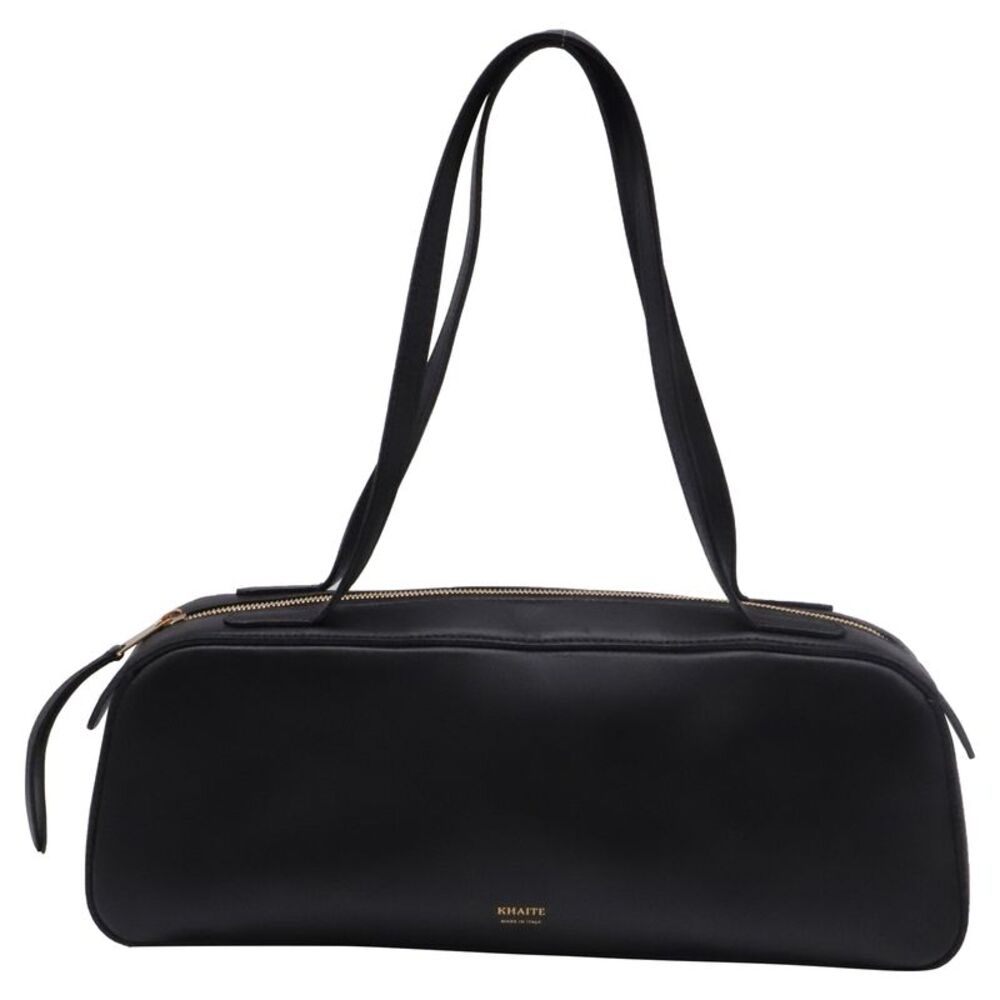 Khaite Simona Shoulder Bag in Black Leather